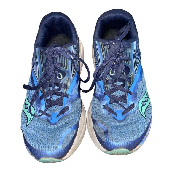 Saucony Kinvara women’s sneakers size : 7 Blue Teal - Picture 6 of 10